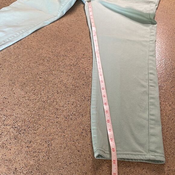 Lucky Brand Zoe Straight Crop Jeans in Mint Green sz 10/30 - Picture 11 of 16